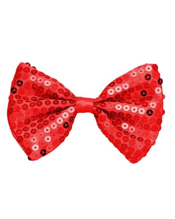 Red Sequin Bow Tie