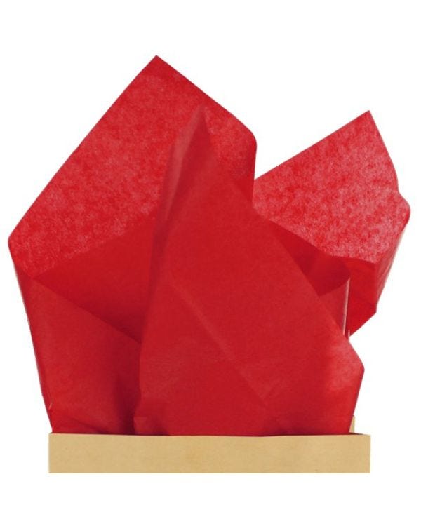 Red Tissue Paper - 50cm (6 sheets)