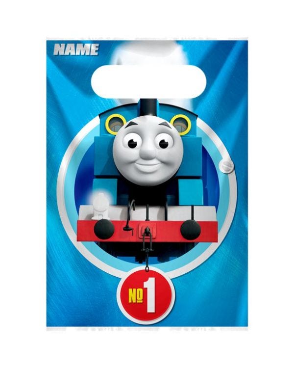 Thomas the Tank Engine Plastic Party Bags (8pk)