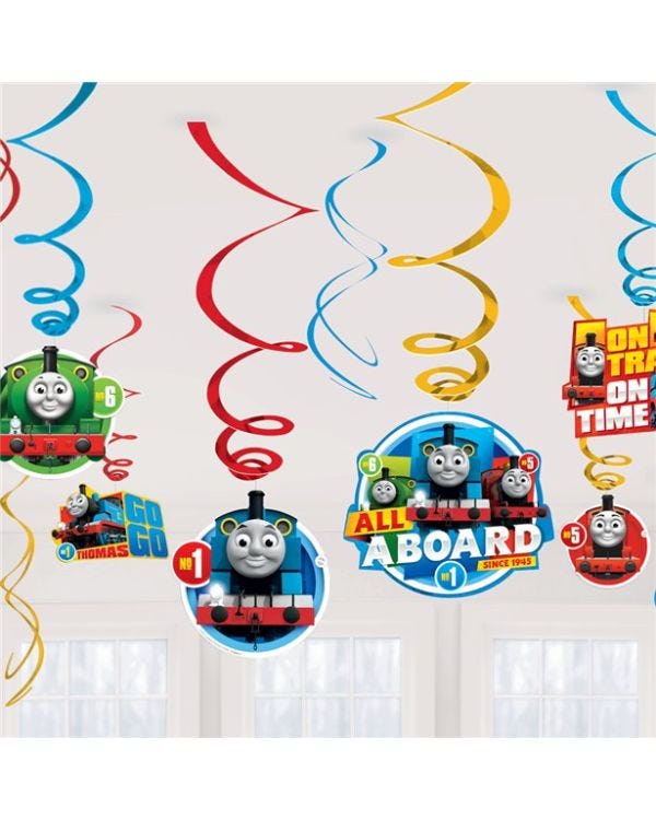 Thomas the Tank Engine Hanging Swirl Decorations (12pk)