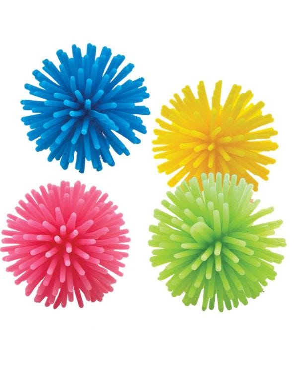 Bright Coloured Wooly Balls (8pk)