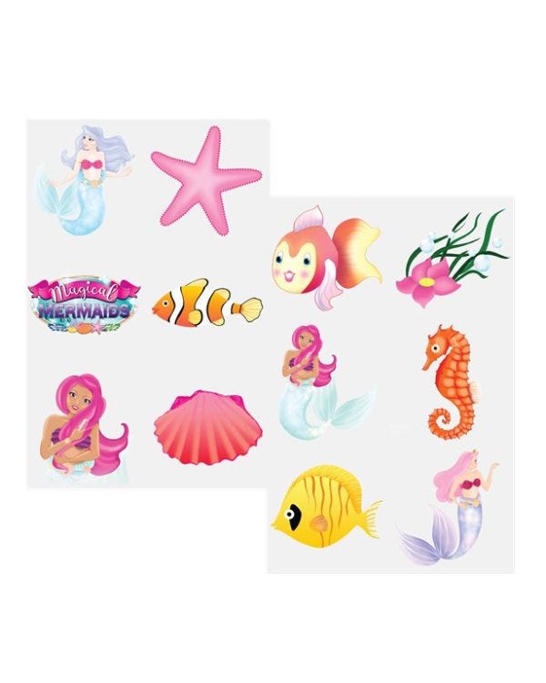Mermaid Tattoo Sheet