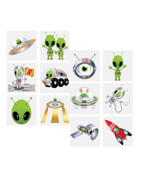 Alien Tattoo Sheet