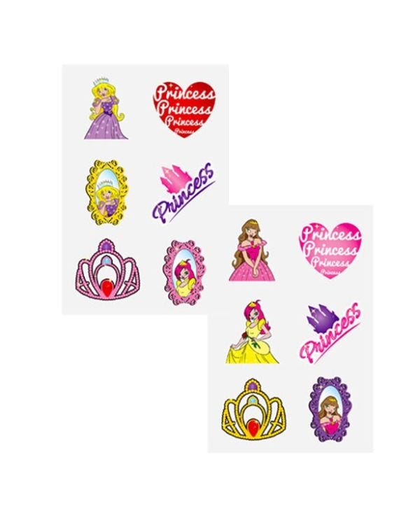 Princess Tattoo Sheet