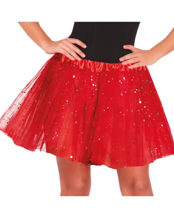 Red Glitter Tutu - Adult One Size