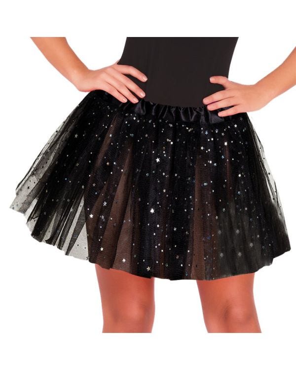 Black Glitter Tutu - Adult One Size