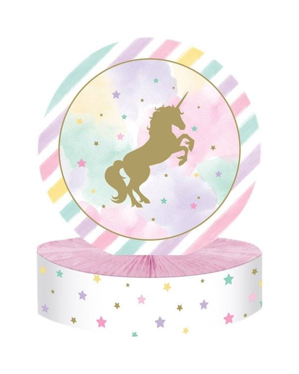 Unicorn Sparkle Honeycomb Table Centerpiece - 30cm x 23cm