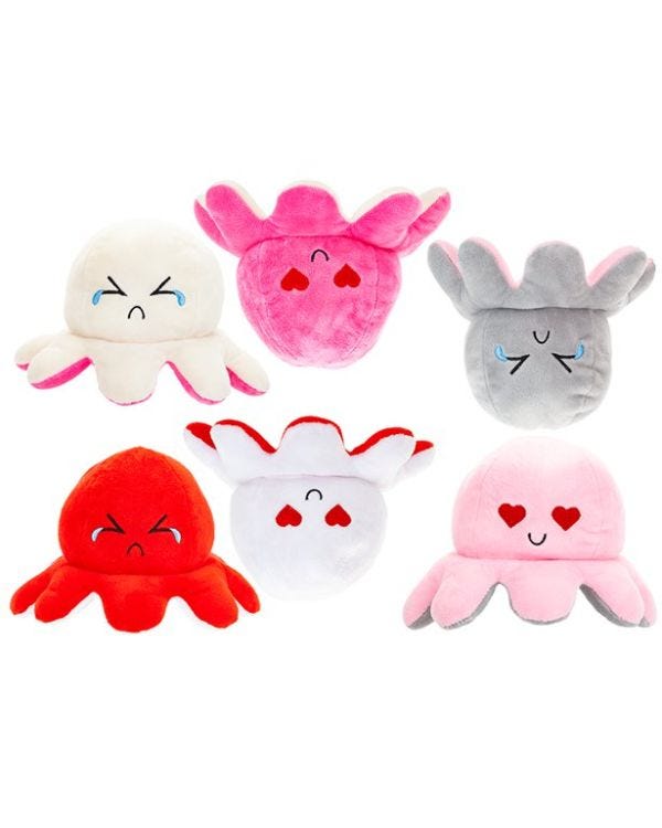 Flip&#039;Em Love Squid - 10cm x 20cm Assorted Colours
