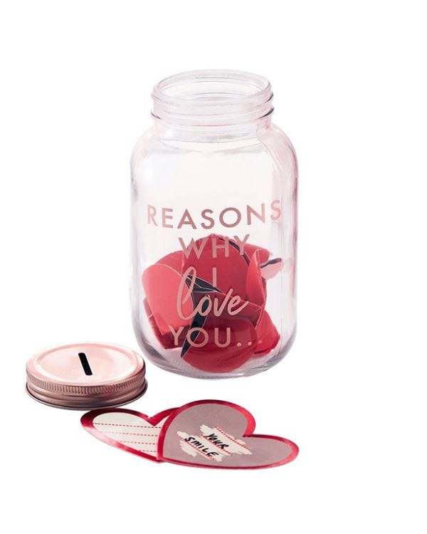 Reasons I Love You Jar &amp; Scratchcards