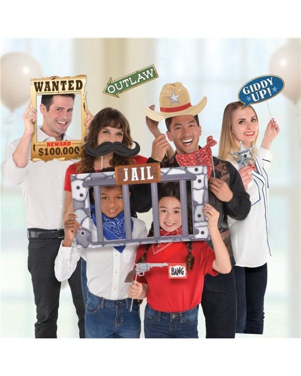 Western Party Jumbo Photo Prop Kit (12pk)