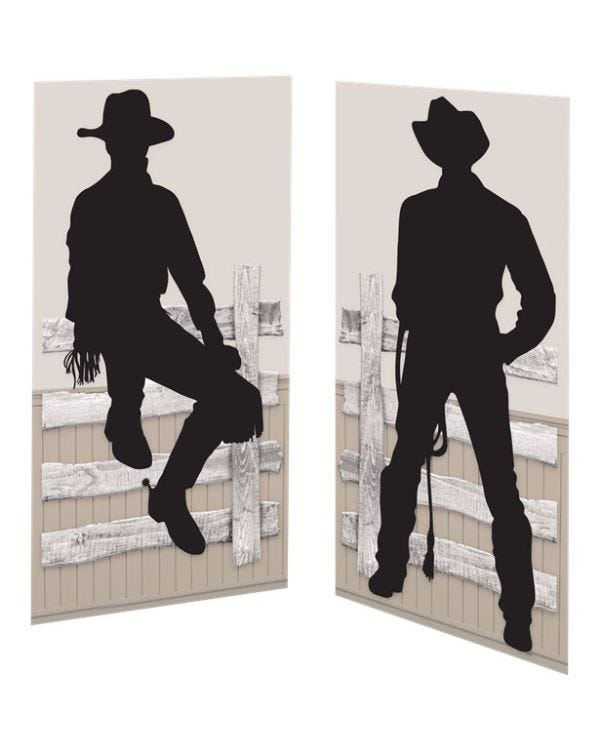 Western Party Cowboy Scene Setter Add-On (2pk)