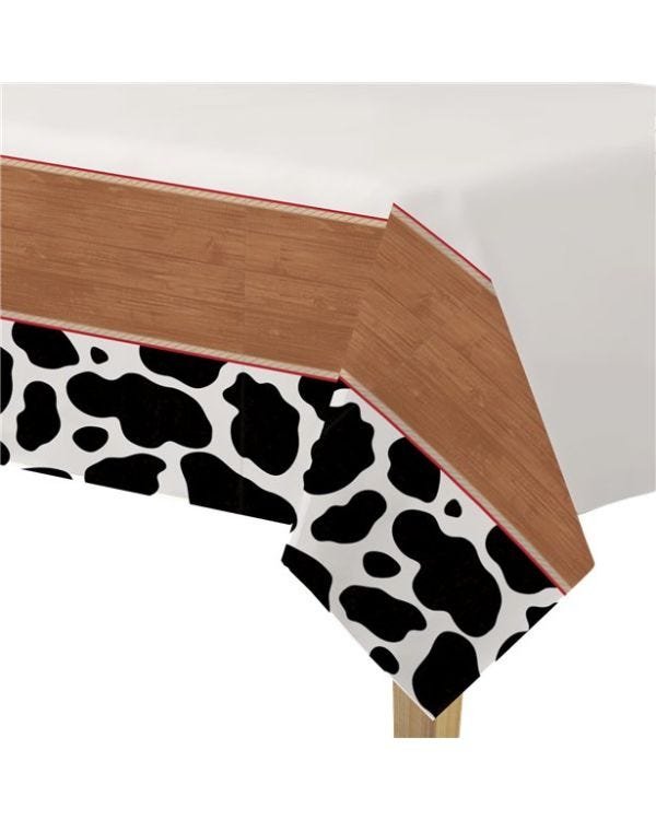Western Party Plastic Tablecover - 1.37m x 2.6m