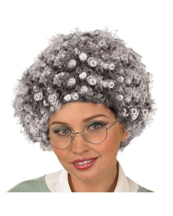 Grey Afro Wig