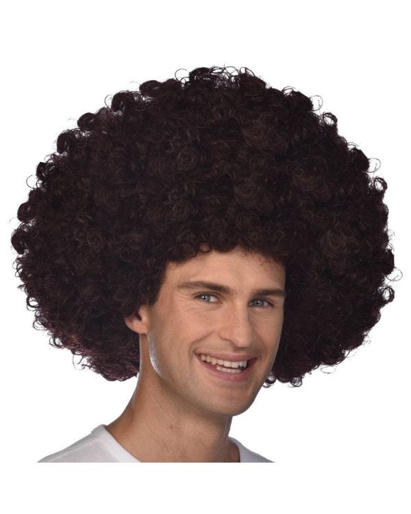 Mega Disco Brown Afro Wig