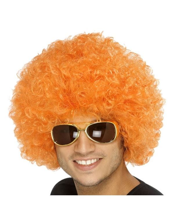 Orange Afro Wig