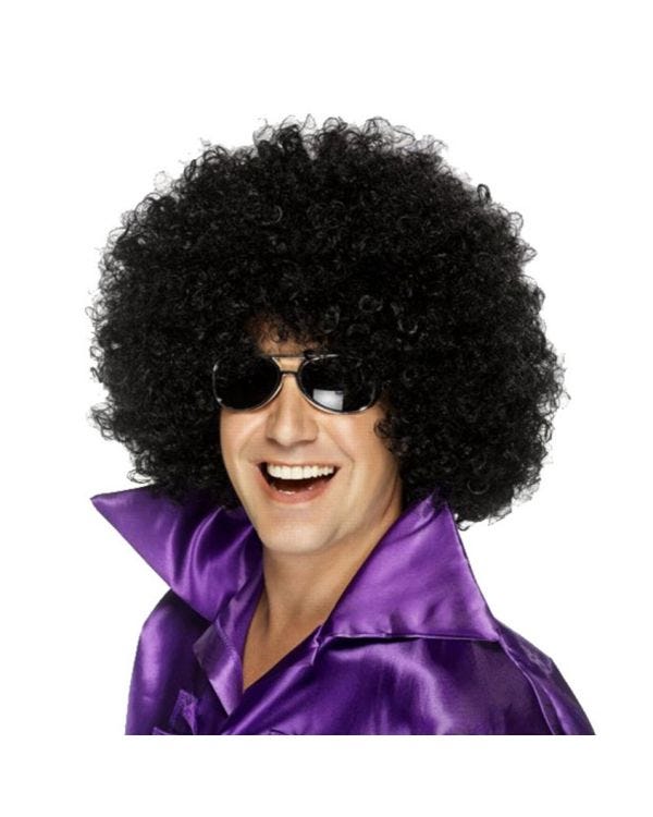 Black Disco Afro Wig