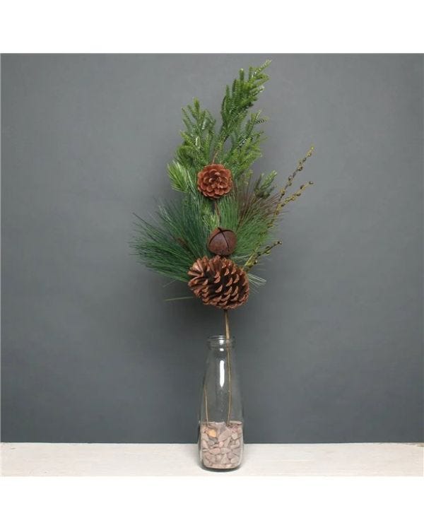 Pine cone and bell Pick - 71cm