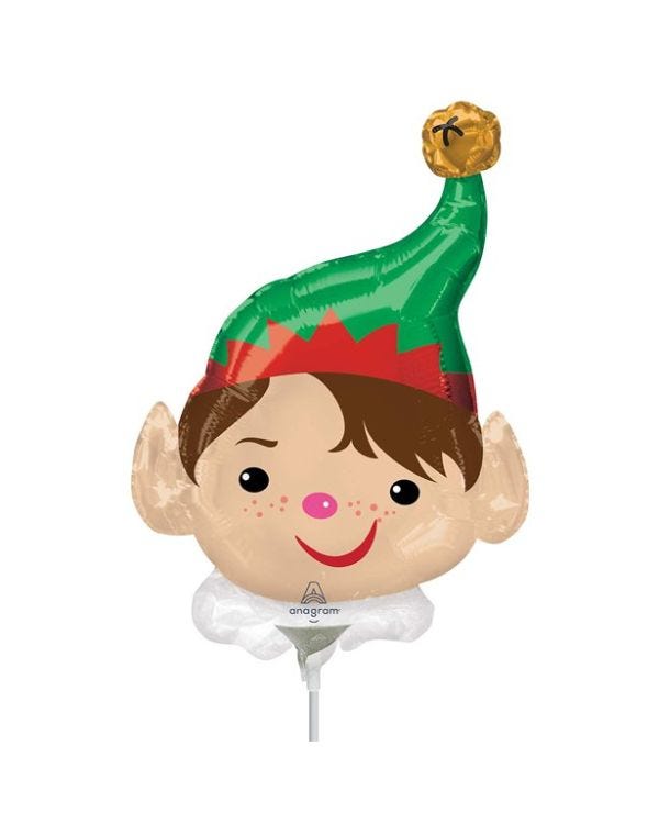 Adorable Elf Air-filled Mini Foil Balloon - 12&quot;