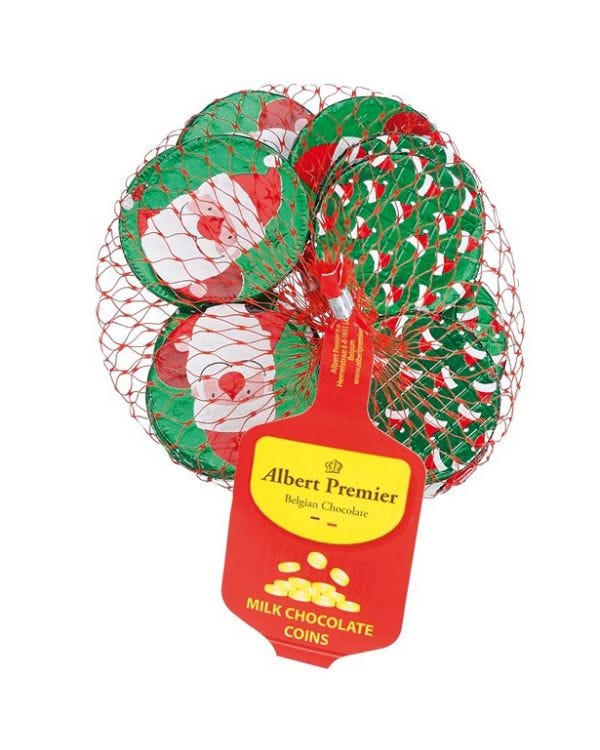 Santa Chocolate Coins - 65g