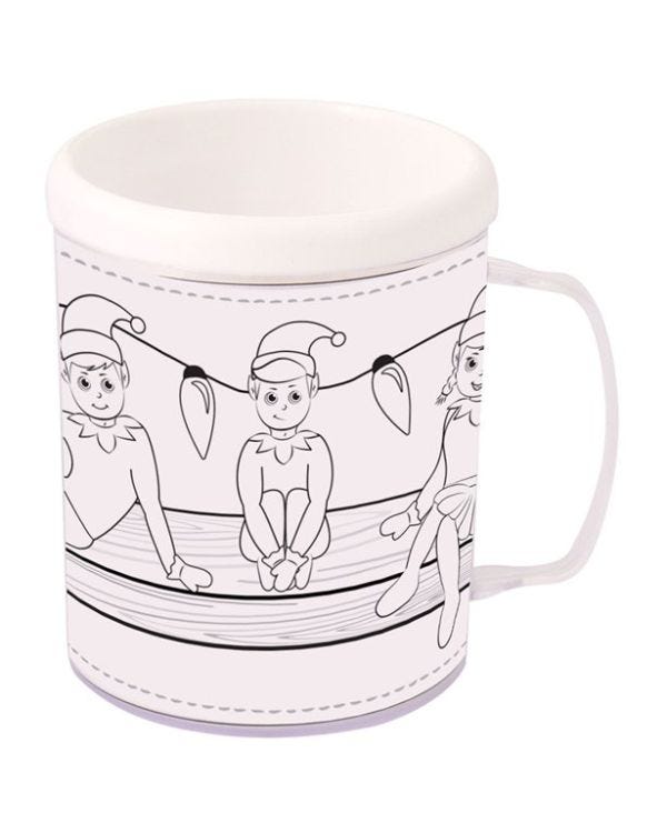 Elfin Around Colouring Mug