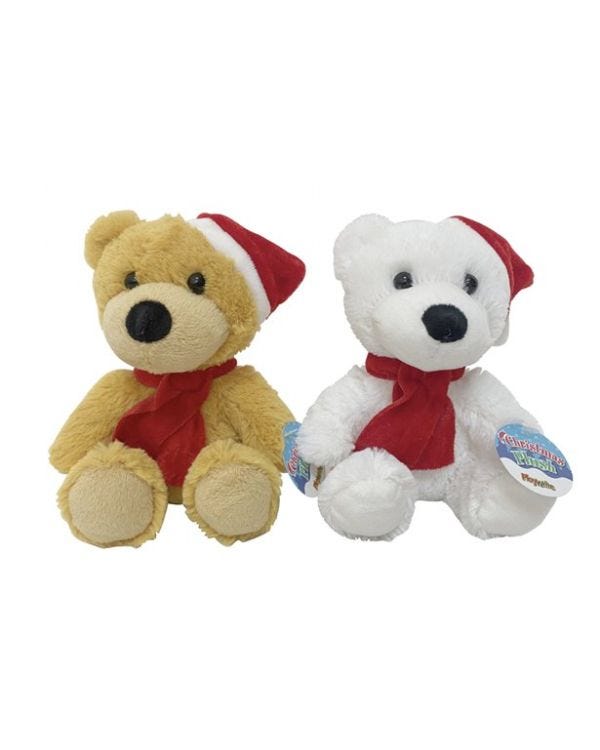 Plush Christmas Bear - 15cm