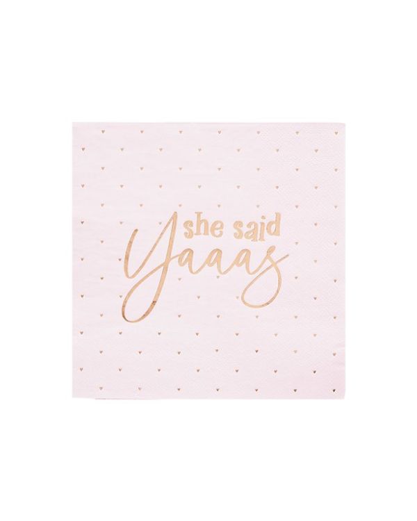 She Said Yaaas Paper Napkins - 33cm (10pk)
