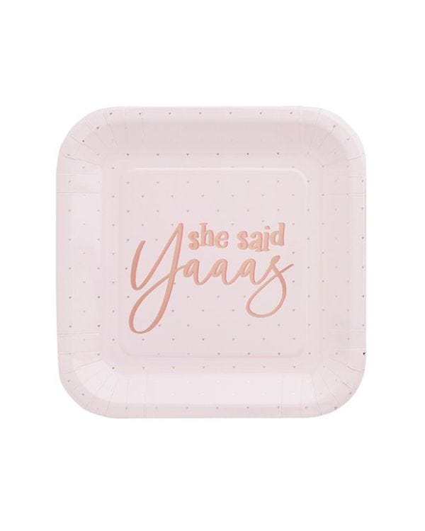 She Said Yaaas&#039; Paper Party Plates - 23cm (10pk)
