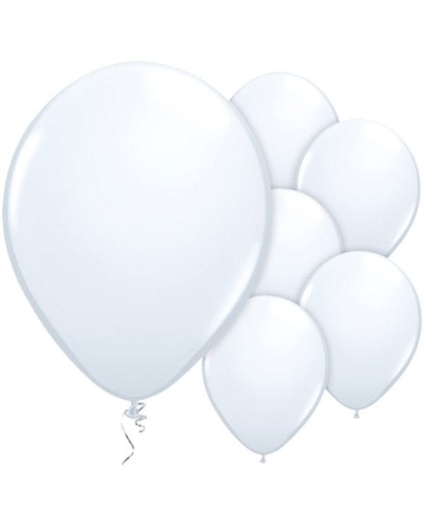 White Balloons - 11&#039;&#039; Latex (25pk)