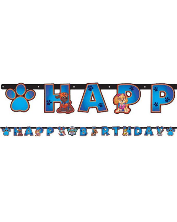Paw Patrol &#039;Happy Birthday&#039; Paper Banner - 2.4m