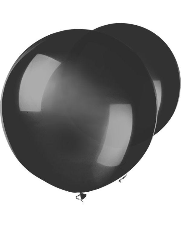 Black Balloons - 17&quot; Latex (50pk)