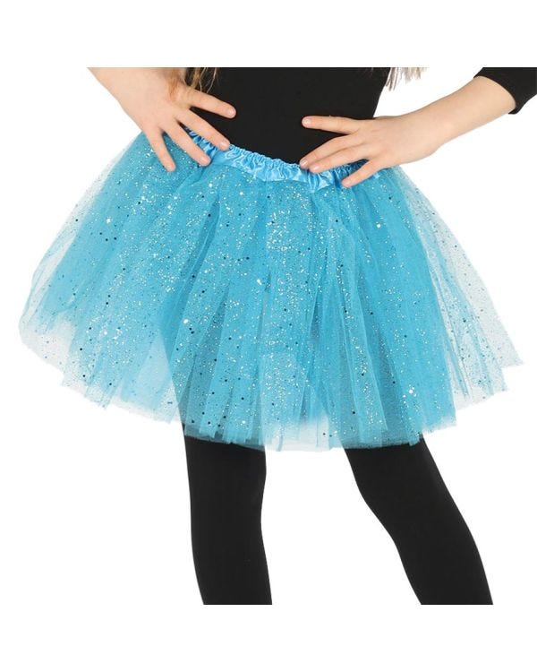 Blue Glitter Tutu - Child One Size