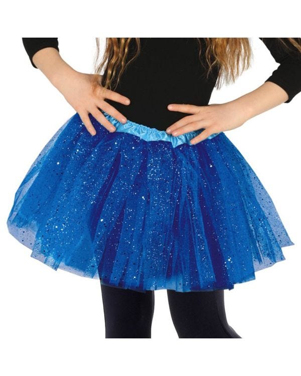 Royal Blue Glitter Tutu - Child One Size