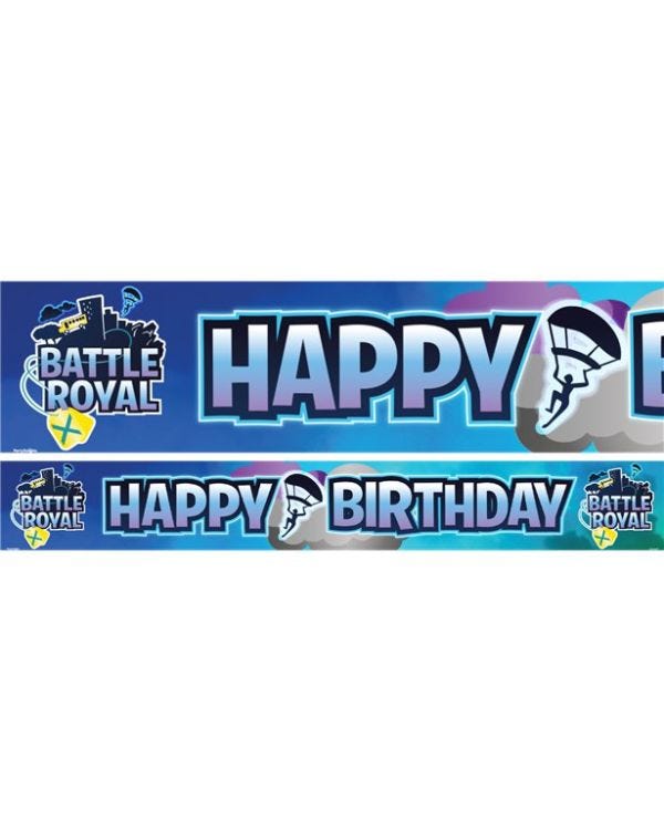 Battle Royal Happy Birthday Paper Banners - 1m (3pk)