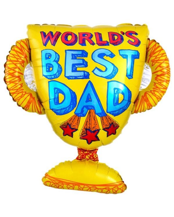 &#039;World&#039;s Best Dad&#039; Fathers Day Balloon - 27&quot; Foil
