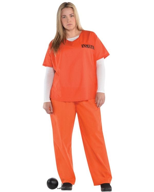 Orange Inmate - Adult Costume