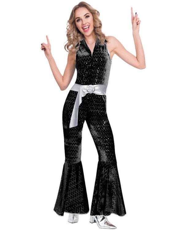 Disco Diva Jumpsuit - Adult Costume