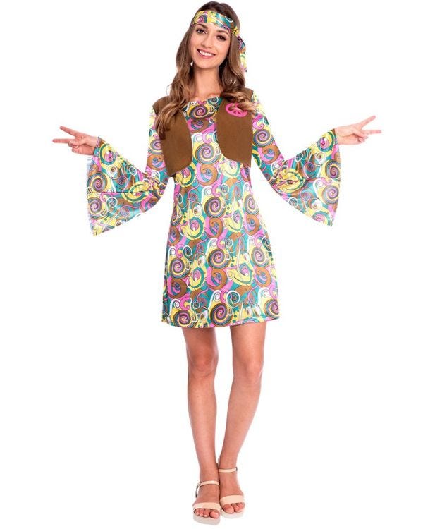 Psychedelic Hippie - Adult Costume