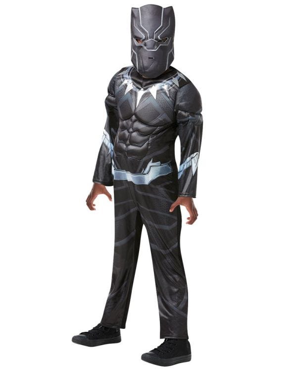 Black Panther Deluxe Muscle Chest - Child Costume