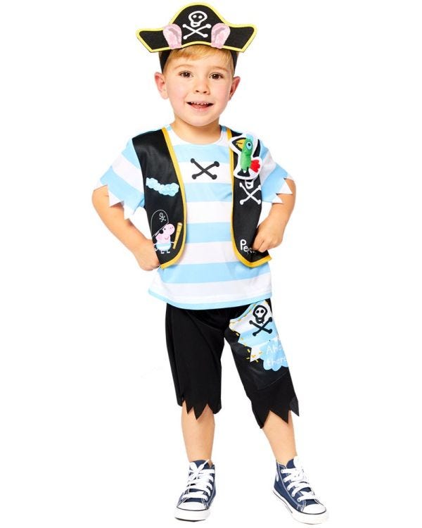 Peppa Pig George Pirate - Toddler and Child Costume
