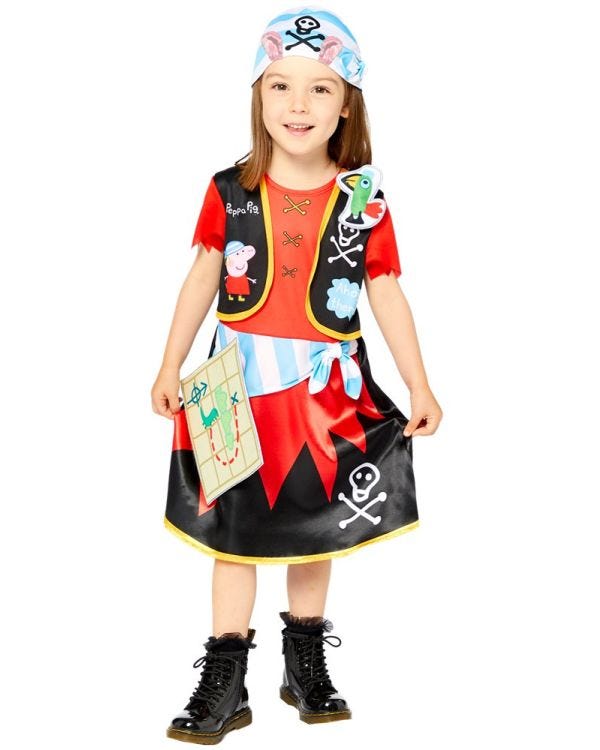 Peppa Pig Pirate - Toddler and Child Costume
