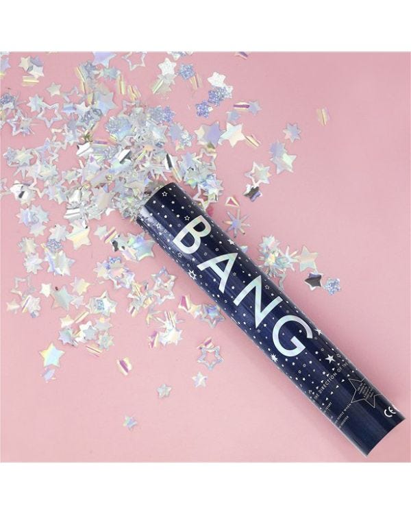 Iridescent Confetti Cannon - 29cm