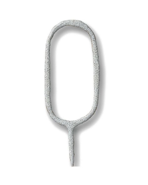 Silver Number 0 Sparkler Candle - 7&quot;