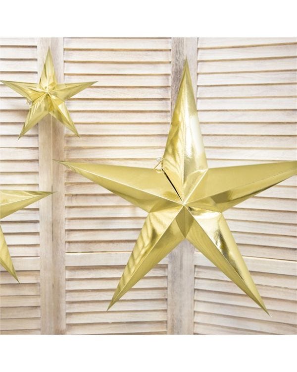 Gold Hanging Star - 70cm