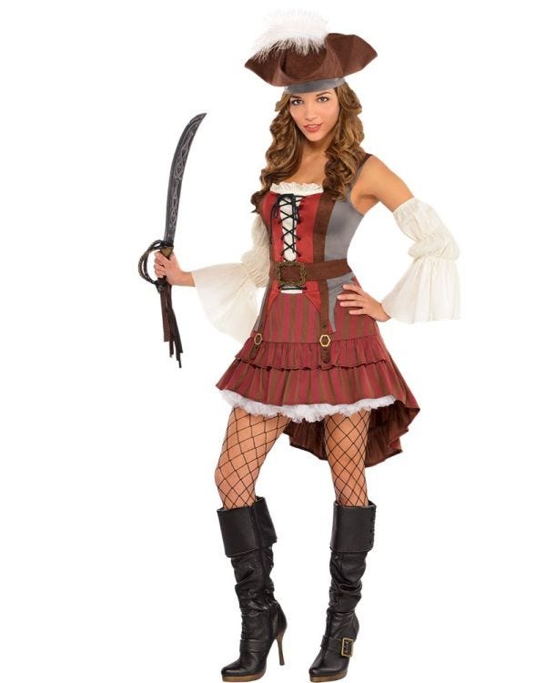 Castaway Pirate - Adult Costume