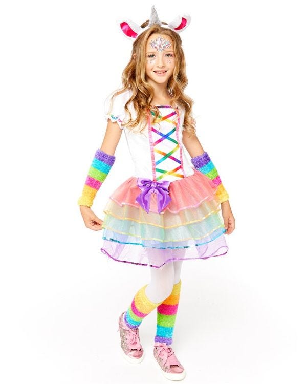 Rainbow Unicorn - Child and Teen Costume