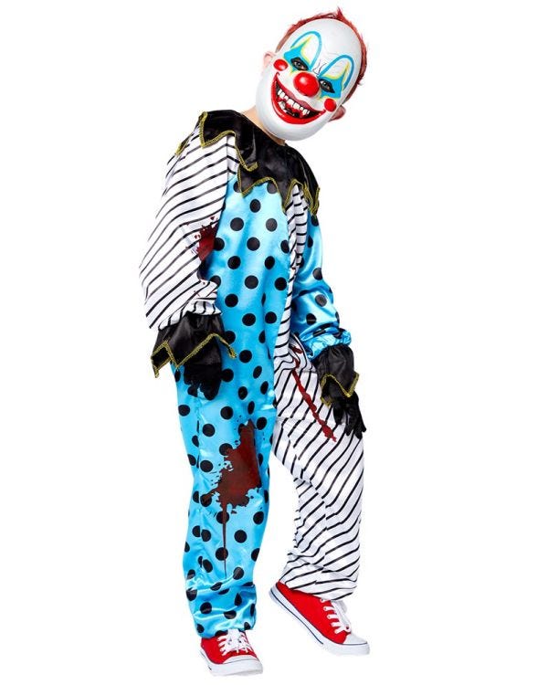 Scary Clown with Mask - Child Costume