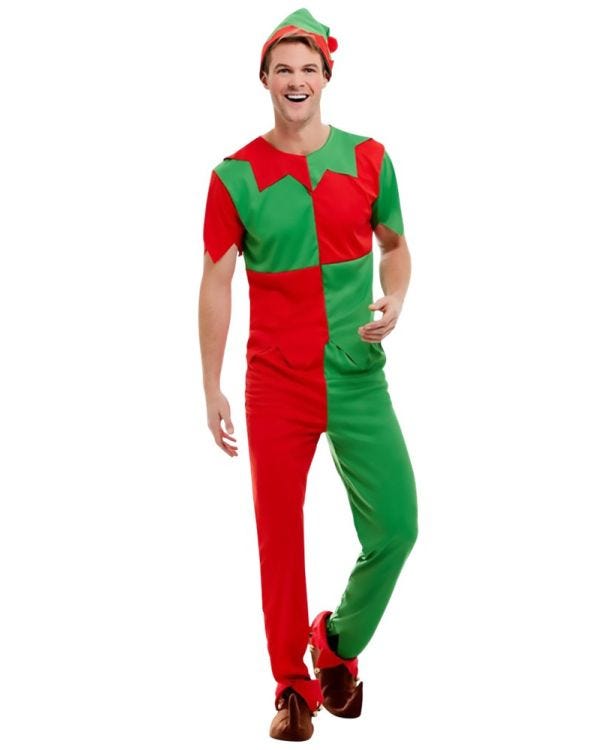 Festive Elf - Adult Costume