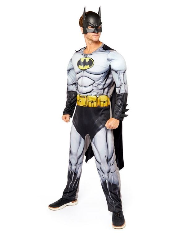 Classic Batman Muscle Chest - Adult Costume