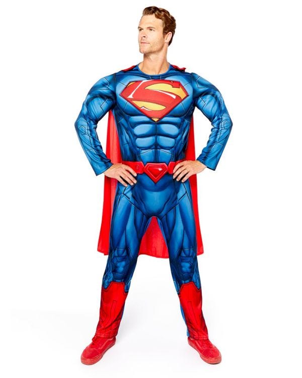Superman Muscle Chest - Adult Costume