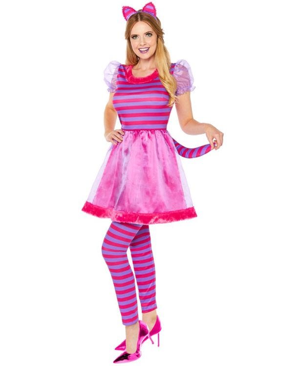 Cheshire Cat Dress - Adult Costume
